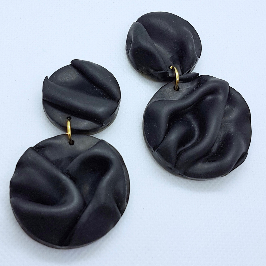 Paula Earrings - Black