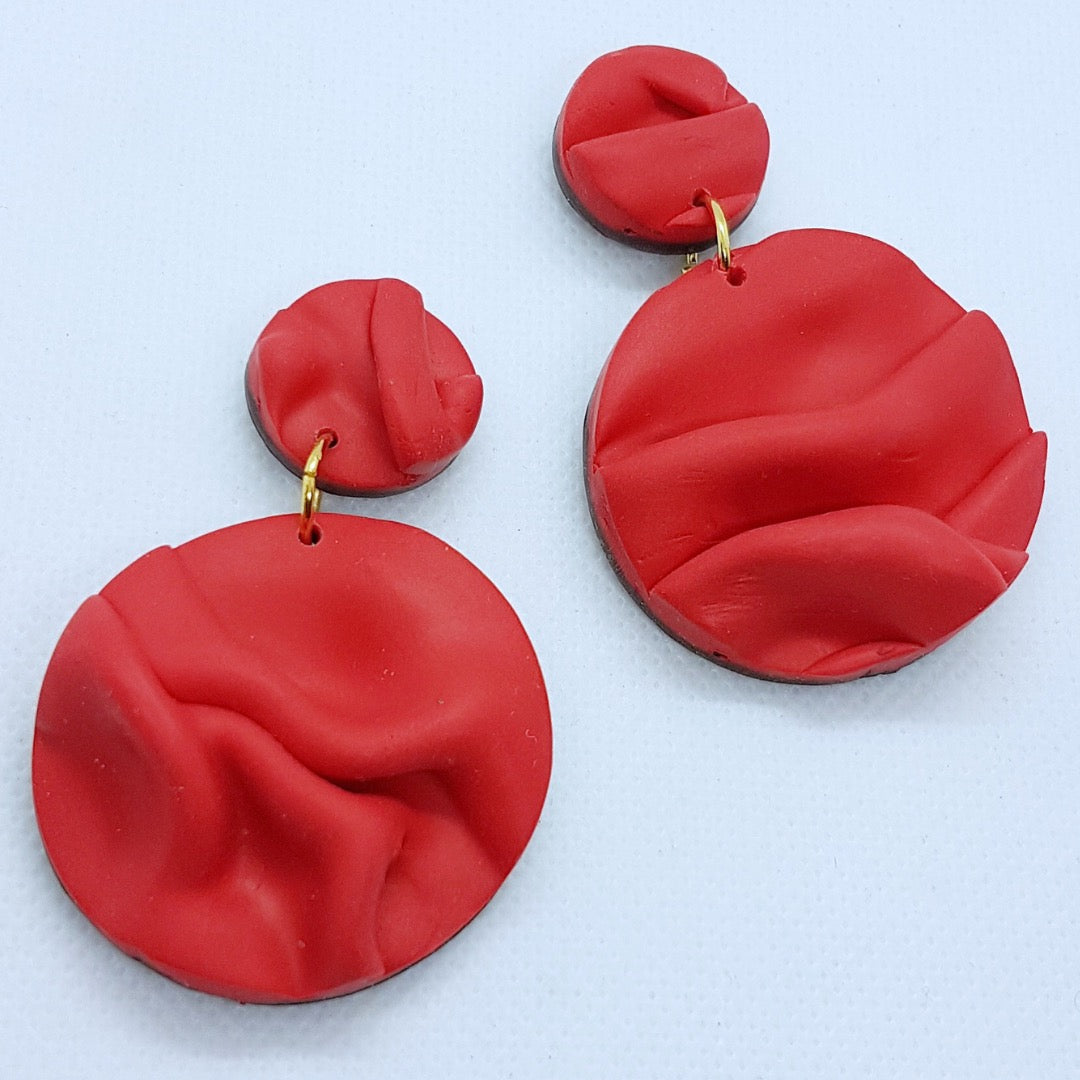 Paula Earrings - Red