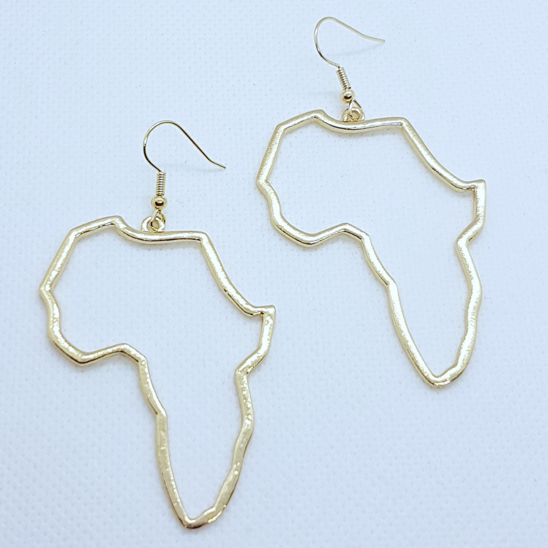 Africa Map Earrings