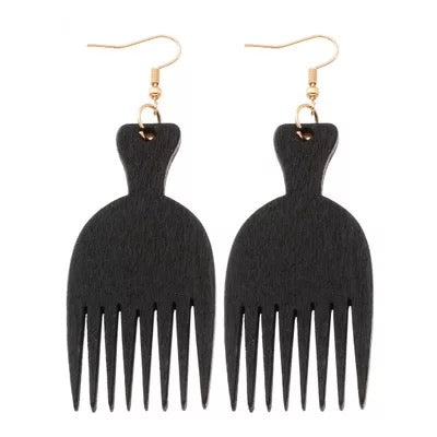 Afro Comb Earrings