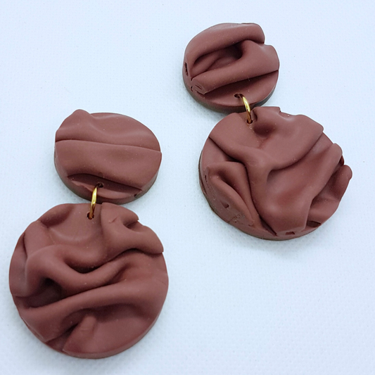 Paula Earrings - Chocolate Brown