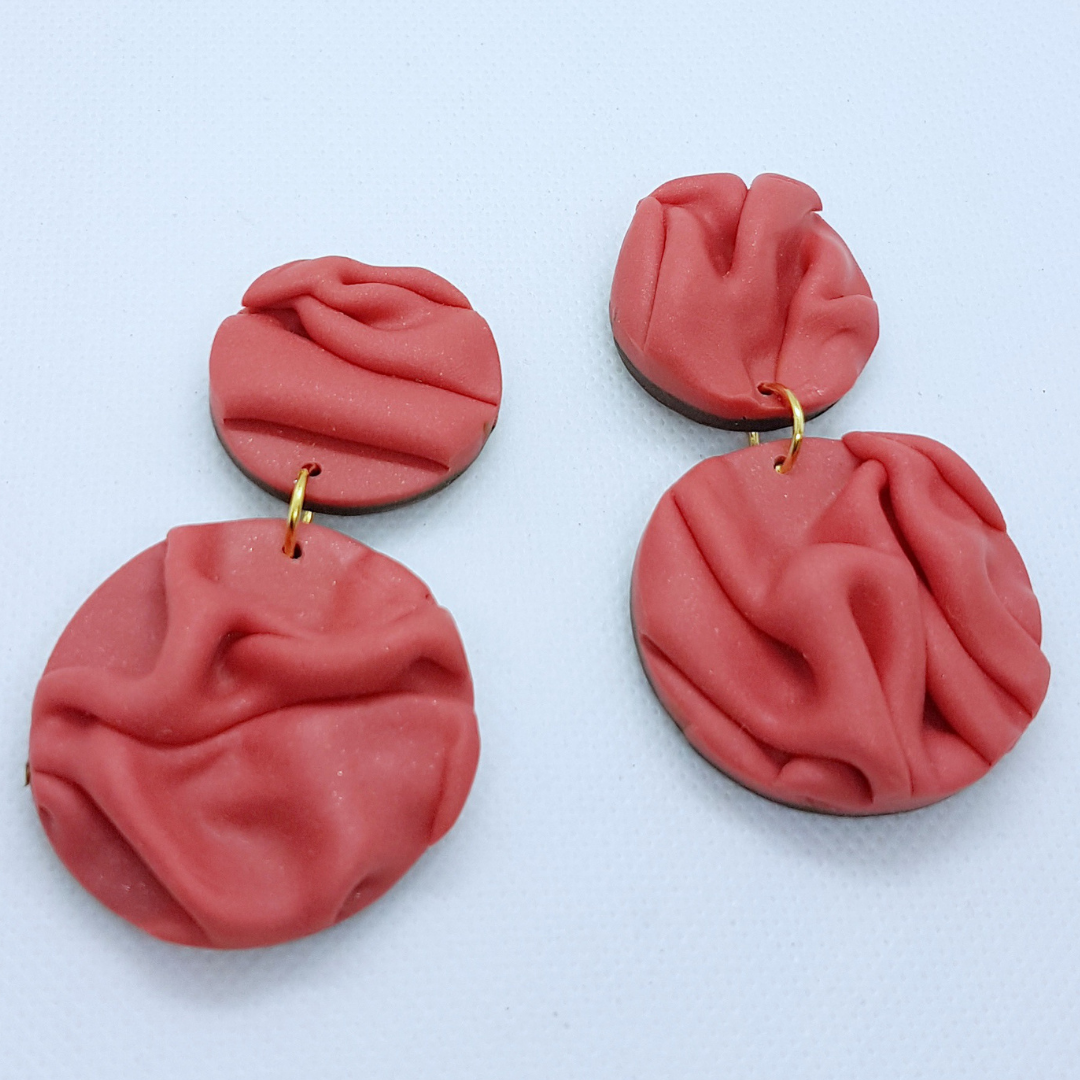 Paula Earrings - Rose Pink